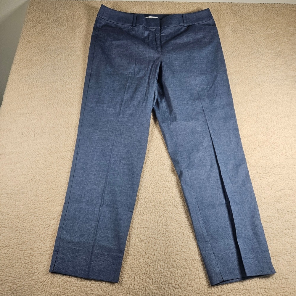 Loft Dress Pants Womens 14T Curvy Fit Tall Textured Trousers Business Casual
